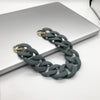 1 PC 30cm/41cm  DIY Colorful Detachable Acrylic Chain Handle Fish Bone Plastic Strap Shoulder Bags Accessories For Women