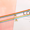 1 PC Polyester Rainbow Choker Necklace For Women Jewelry Multicolor 30cm(11 6/8") long
