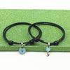 1 Pair   Couple Bracelet Alloy Key Heart Lock Charm Bracelet Handmade Jewelry Rope Bracelet Lovers Gifts For Women