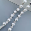 1 feet Rhinestone Crystal Chain Bling Diamante Lace Diamond Trim Ribbon Necklace Applique Gem Sparkle Wedding Dress 0.39&quot; Width