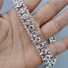 1 feet Rhinestone Crystal Chain Bling Diamante Lace Diamond Trim Ribbon Necklace Applique Gem Sparkle Wedding Dress 0.47&quot; Width
