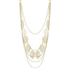 1 pcs Temperament Individuality Leaf Necklace Pendant Female Glamour Long Sweater Chain Silver & Gold Color