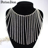 1 yard Long tassel crystal rhinestone fringe trim Silver crystal decorative metal chain clothing accessories ML074