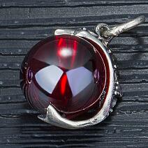 10*12mm Natural Garnet Beads Necklace Silver 925 Womens Necklaces Jewelry Dolphin Pendants Necklaces kolye