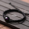 10-16mm Black Red String Bracelet Charms Colorful Obsidian Adjustable Bracelet Women Hand Couple Friends Bracelets For Men