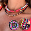 10 Colors Bohemian Short Choker Stack Wear Mixed Color Clay Clavicle Beads Chain Anniversary Gift Wedding Accessories