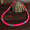 10 Colors Bohemian Short Choker Stack Wear Mixed Color Clay Clavicle Beads Chain Anniversary Gift Wedding Accessories