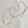 10 Pcs Handmade Blue Eyes Charms  necklace Beads Strand necklace Elegant Pearls Necklace Jewelry  necklace 90284