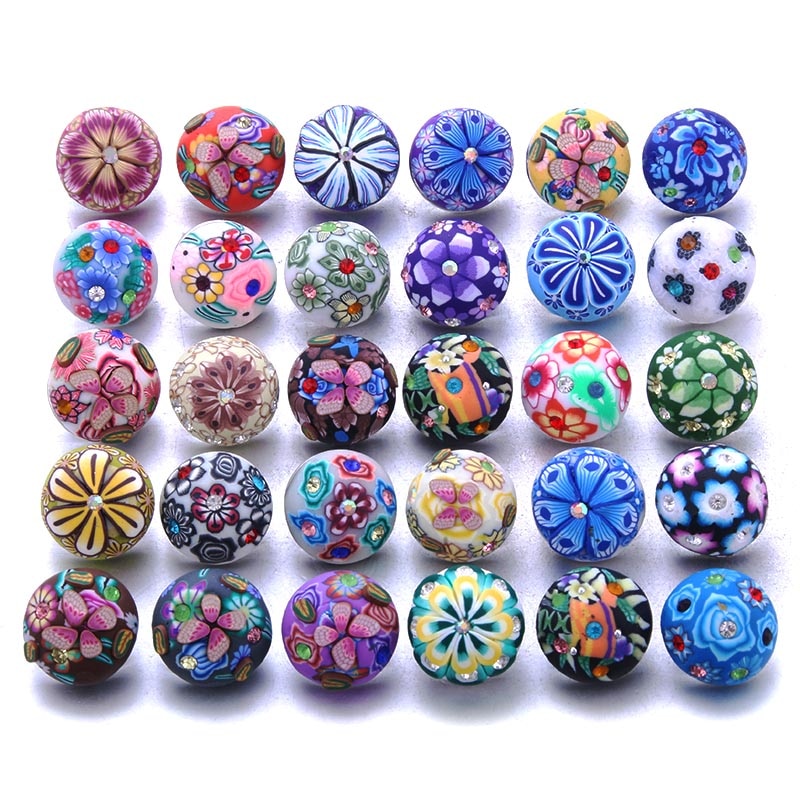 10 Pcs/lot  Snap Button Jewelry Mixed Style Ginger Resin 18mm Snap Buttons Fit Snap Bracelet Bangles Button Snap Jewelry