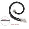 10 Pieces 2mm Wax Cotton Rope Beaded Rope Bracelet Necklace Jewelry Making and Lace Supplies Black Wax Rope Necklace