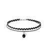 10 Pieces Rope Chain Choker Necklace For Women Punk Alloy Pendant Choker Collar Set Gothic Black Colar Jewelry