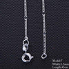 10 Style Sterling Chain Necklace 2 Style Stainless Steel Chain With Lobster Clasps Fine Chain Men Women Accessories