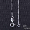 10 Style Sterling Chain Necklace 2 Style Stainless Steel Chain With Lobster Clasps Fine Chain Men Women Accessories