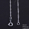 10 Style Sterling Chain Necklace 2 Style Stainless Steel Chain With Lobster Clasps Fine Chain Men Women Accessories