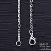 10 Style Sterling Chain Necklace 2 Style Stainless Steel Chain With Lobster Clasps Fine Chain Men Women Accessories