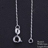 10 Style Sterling Chain Necklace 2 Style Stainless Steel Chain With Lobster Clasps Fine Chain Men Women Accessories