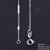 10 Style Sterling Chain Necklace 2 Style Stainless Steel Chain With Lobster Clasps Fine Chain Men Women Accessories