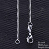 10 Style Sterling Chain Necklace 2 Style Stainless Steel Chain With Lobster Clasps Fine Chain Men Women Accessories