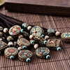 10 Types Ethnic Style Retro Small Fresh Sweater Chain Clothing Pendant Hand DIY Accessories Necklace Nepalese Copper Beads