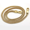 100/110/120cm Bag Metal Chain With Buckles Silver Gold Black Shoulder Bag Straps Purse Handbag Handles Bag Parts Accessories