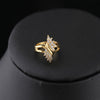 100% 14K Gold Diamond Charm Lady Rings for Women Bohemia Engagement Irregular Aros Mujer Oreja 14 K Gold Jewelry