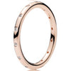 100% 925 Sterling Silver Blushing Romance Puzzle Ring charm Sparkling Droplets Ring Fit DIY Original Jewelry