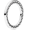 100% 925 Sterling Silver Blushing Romance Puzzle Ring charm Sparkling Droplets Ring Fit DIY Original Jewelry