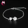 100% 925 Sterling Silver Bracelet For Women Handmade Japan/Korean Plum Blossom Treen Branch Bracelets Bangles Fine Jewelry YB64