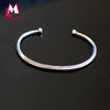 100% 925 Sterling Silver Bracelets For Women Handmade Simple Geometric High-Quality Charms Braceles Bangles Fine Jewelry SB13