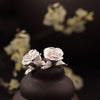 100% 925 Sterling Silver Earrings For Women 3 Color Trendy Rose Flowers Earrings Female Valentine's D Gift Fine Jewelry YE1