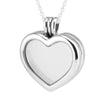 100% 925 Sterling Silver Heart Floating Locket Necklace with 3pc Petite Charm beads for Women DIY fine Jewelry PFN033FS11