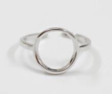 100% 925 Sterling Silver Jewelry Creative Geometric Hollow Heart Shape Love Rings Round Open Rings for Women Wedding Party