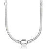100% 925 Sterling Silver LOCK YOUR PROMISE NECKLACE Fit Charm Original HEARTS OF COLLIER NECKLACE Diy Woman gift