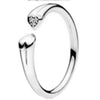 100% 925 Sterling Silver Lavish Sparkle Ring Charms Eternity Entwined Silver & Zirconia Ring Fit DIY Original Jewelry