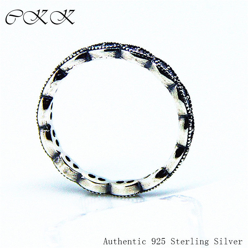 100% 925 Sterling Silver Leaves Rings Clear CZ For Woman DIY Making Fine Jewelry Wholesale SR026
