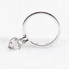 100% 925 Sterling Silver Love Lock Ring for Women DIY Fine Jewelry SR149