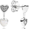 100% 925 Sterling Silver Love Locks Earring Studs Fit Original DIY Charms Pure Love Hanging Earrings Girl Gift Free mail