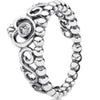 100% 925 Sterling Silver Princess Tiara Silver & Cubic Zirconia Ring charm Timeless Elegance Ring Fit DIY Original Jewelry