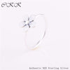 100% 925 Sterling Silver Ring Darling daisy, white enamel For Women DIY Fine Jewelry SR016