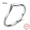 100%925 Sterling Silver Ring Simple Fashion Heart Silver Ring Give Your Girlfriend Birthd Gift