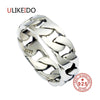 100% 925 Sterling Silver Ring Vintage Ring Cycle Chain Finger Rings for Men Fine Jewelry Big Size Couple Ring Men Jewelry 1129