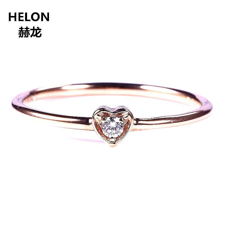 100% 925 Sterling Silver Rings For Women Heart Trendy Best Gift Wedding Engagement Ring Luxury CZ Cubic Zirconia Rose Gold Color