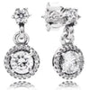 100% 925 Sterling Silver Rose Forever Earring Studs Fit Original DIY Charms Signature Stud Earrings Jewellery Wholesale