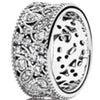 100% 925 Sterling Silver Rose Pink Hearts of Band Ring Charms Hearts of Band Rings Fit DIY Original Jewelry