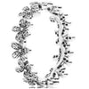 100% 925 Sterling Silver Rose Pink Hearts of Band Ring Charms Hearts of Band Rings Fit DIY Original Jewelry