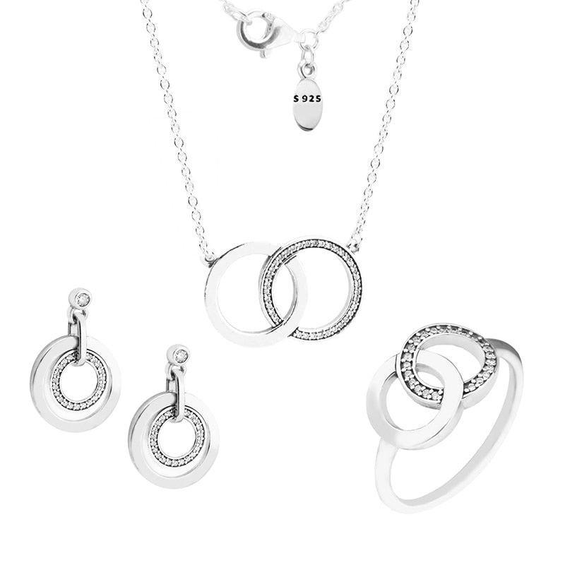 Wedding Freshwater Pearl Jewelry Set Women,Real 925 Silver Jewelry Bracelet Necklace Set Anniversary Wife Birthd Gift Box