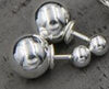 100% 925 Sterling Silver Trendy Stud Earrings Jewelry Double Balls Earrings for Women Fashion Jewelry Gift 8mm 12mm 14mm TYC173