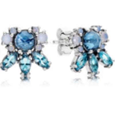 100% 925 Sterling Silver Vintage Allure Hanging Earrings Fit Original DIY Charms Entwined Earring Hoops Girl gifts