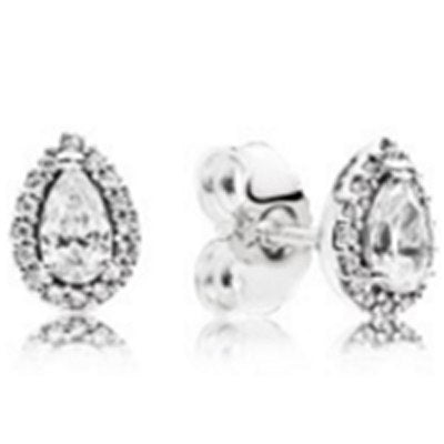 100% 925 Sterling Silver Vintage Allure Hanging Earrings Fit Original DIY Charms Entwined Earring Hoops Girl gifts