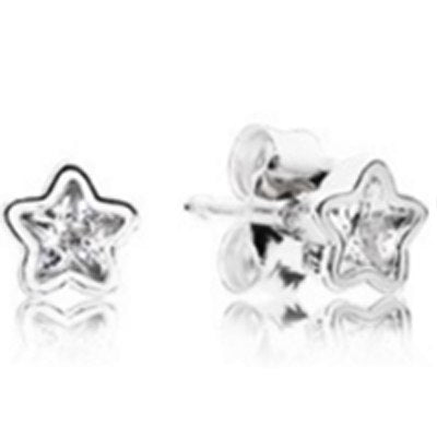 100% 925 Sterling Silver Vintage Elegance Earring Studs Fit Original DIY Charms Starshine Earring Studs Jewellery